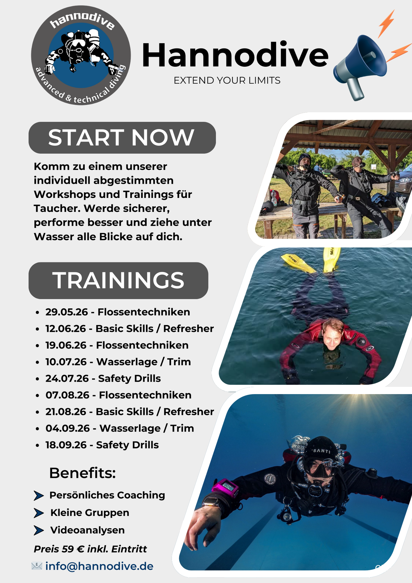Hannodive Taucher Training